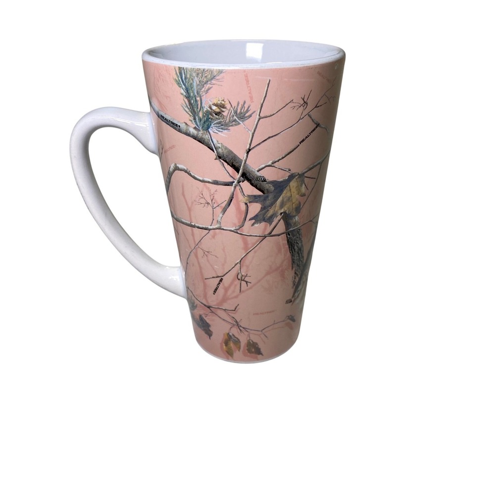 Gander Mtn Realtree Camo Tall Coffee Mug Peach Tan 2000s Ceramic‎ 16oz
